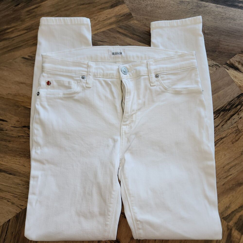 Hudson Women's White Skinny Jeans Sz 27